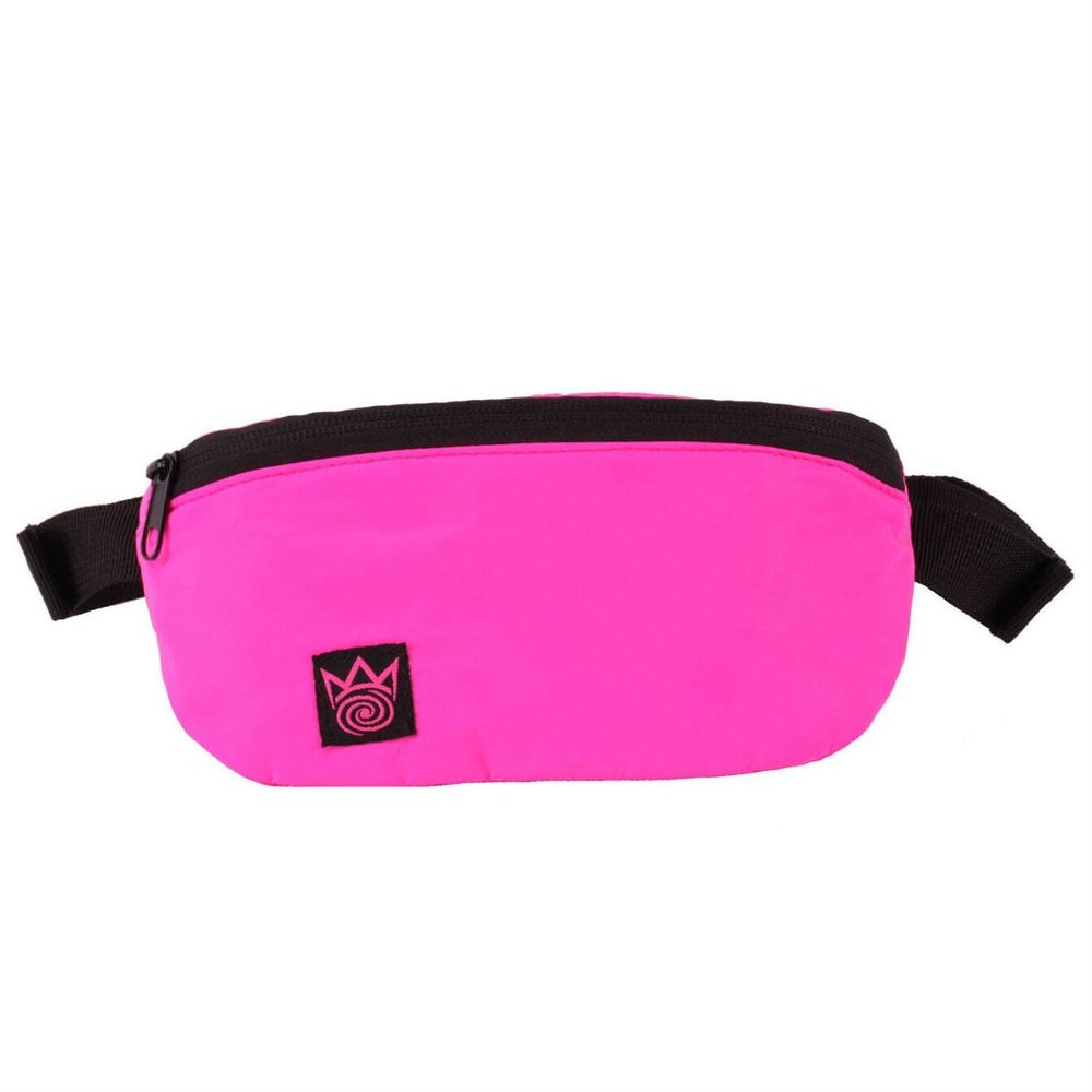 Blacklight Reactive x Reflective Neon Pink‎ Fanny Pack Flash Reactive Fabric NWT